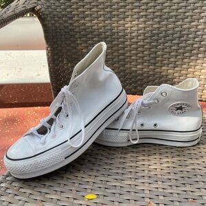 Converse Women's Classic White Leather High-Tops